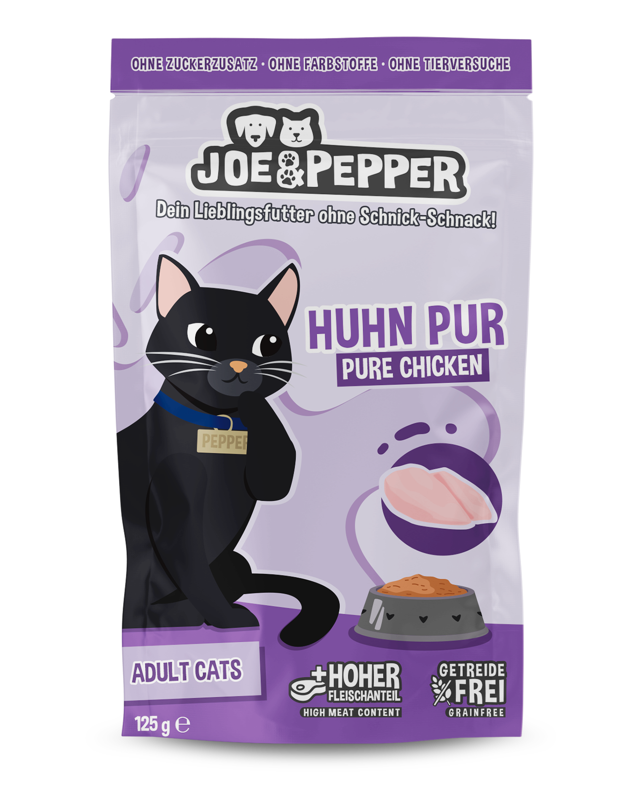 Joe & Pepper Cat Huhn pur 125g