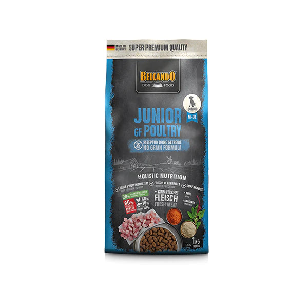Belcando Trockenfutter Junior GF Poultry, Geflügel und Fisch