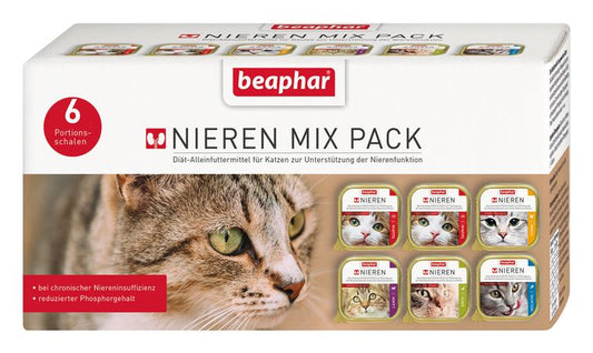 Beaphar Nierendiät Mix Pack für Katzen 6x 100gr