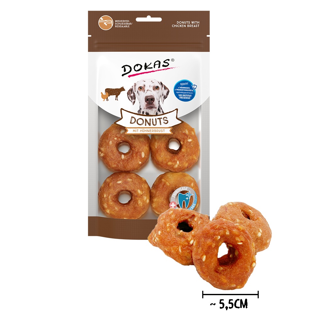 Dokas Donuts mit Hühnerbrust 160 g