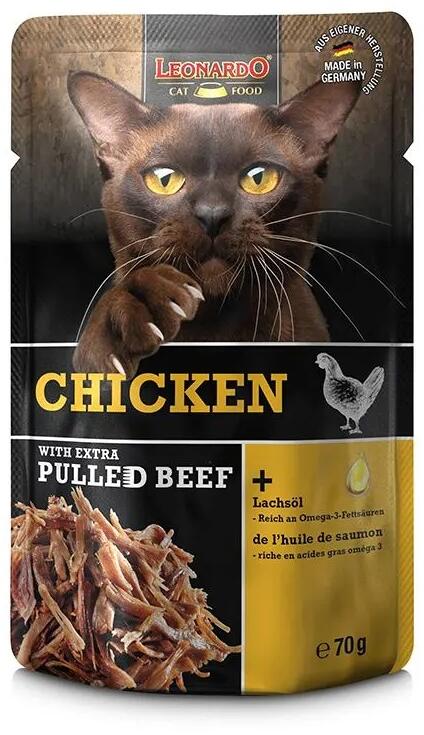 LEONARDO Pulled Beef – schonend gegartes Rind mit Lachsöl 16x 70gr