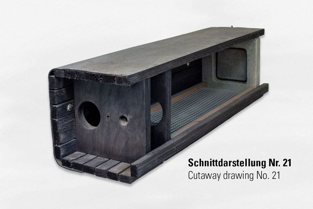 Schwegler Steinkauzröhre Typ Nr. 21 mit Marderschutz und Drainage