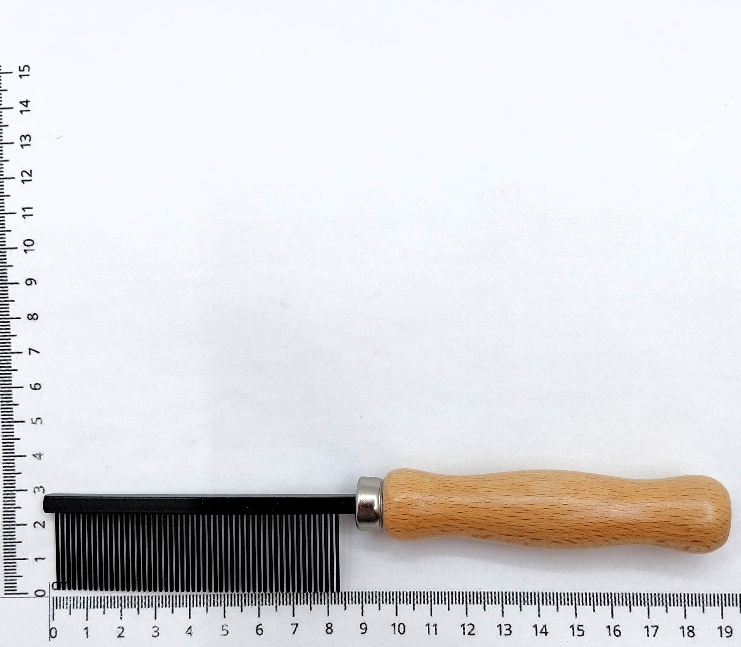 Kamm mit Holzgriff - antistatisch fine, feine Zahnung -, Tiere mit glattem feinem Fell, Made in UK