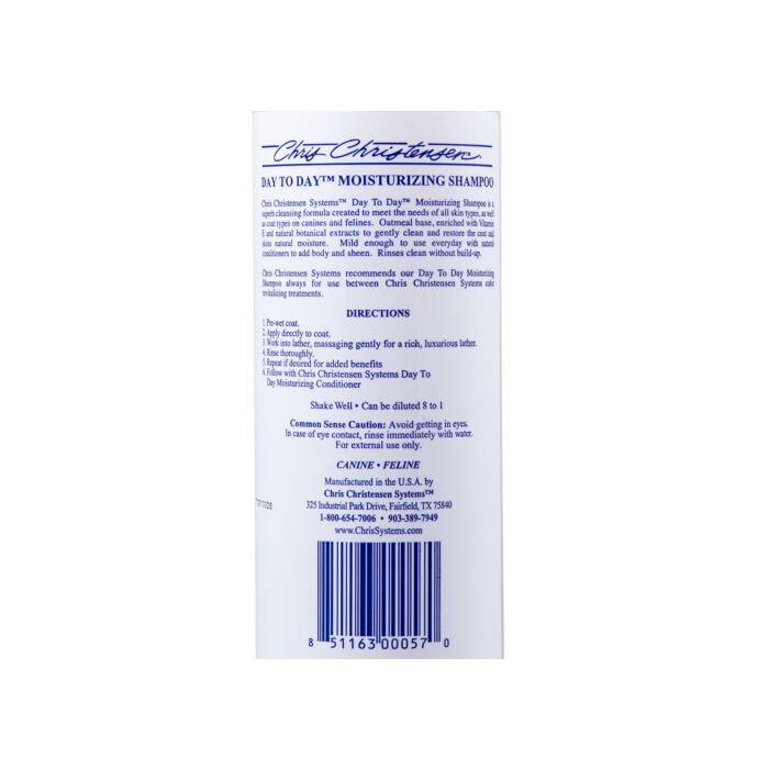 Chris Christensen Day to Day Shampoo – Mildes Pflegeshampoo für Hund & Katze