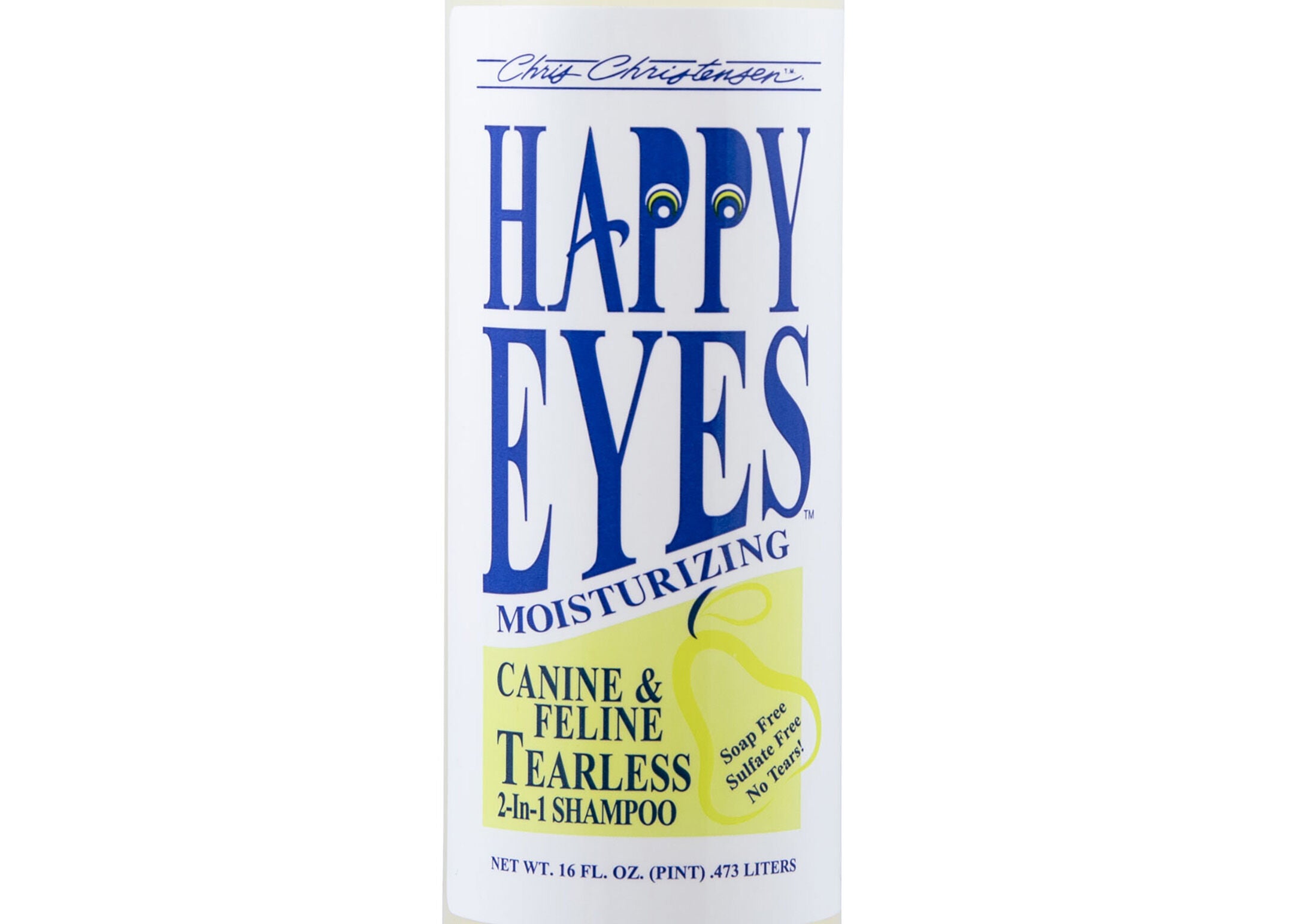 Chris Christensen Happy Eyes – Tränenfreies 2-in-1 Shampoo für Hund & Katze