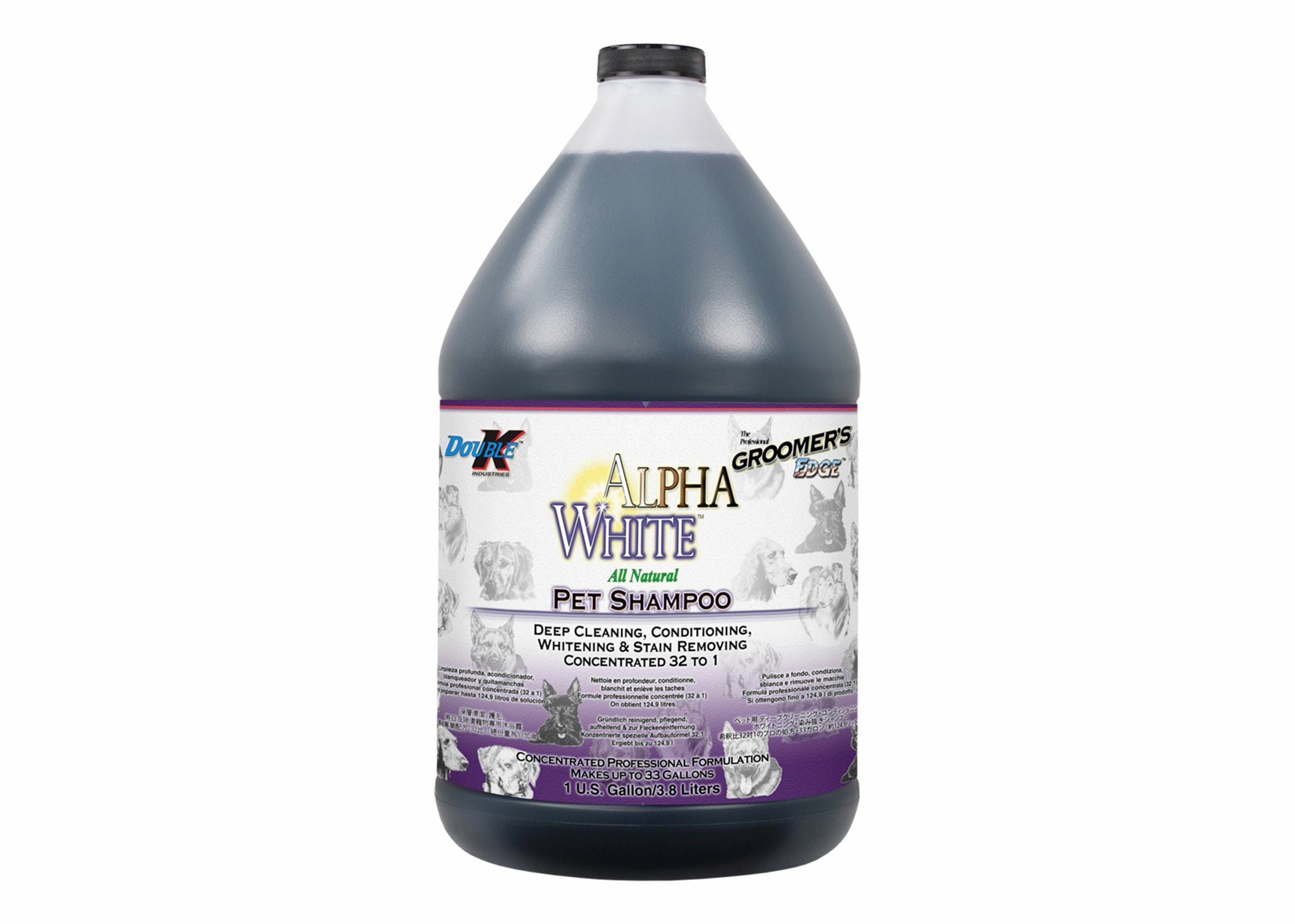 Double K Alpha White Shampoo – Für strahlend weißes & fleckenfreies Fell