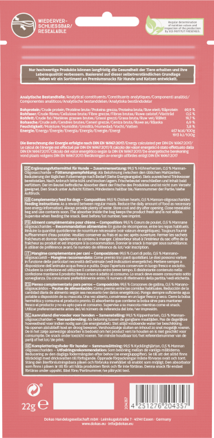 Dokas Hühnerherzen gefriergetrocknet – 100 % purer Snackgenuss