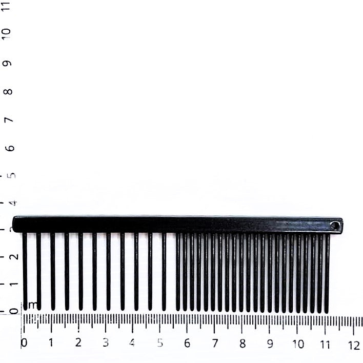 Greyhound comb 439BK medium - groß Teflon beschichtet ca. 11cm Hundekamm und Katzenkamm