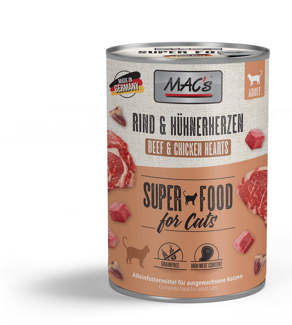 MACs Cat Adult Nassfutter Katzenfutter 400 gramm