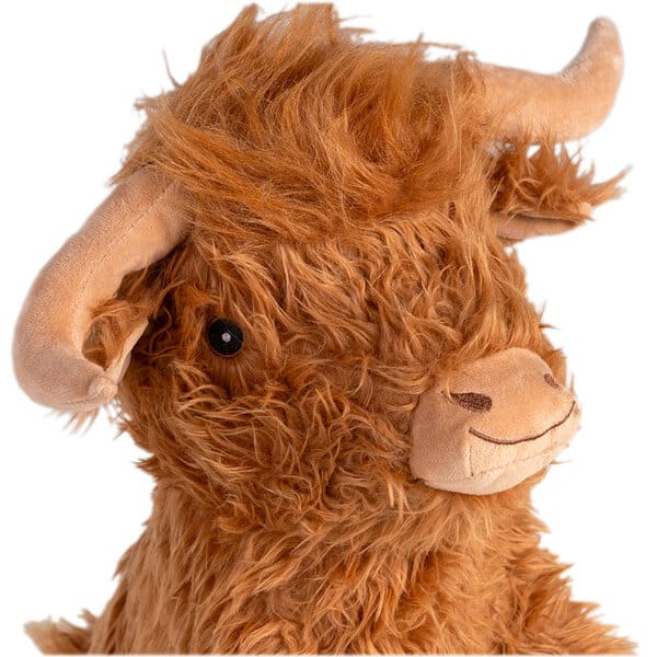 Highland Cow Kuh Hunde-Plüschspielzeug – Kuscheliger Spielgefährte