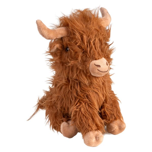 Highland Cow Kuh Hunde-Plüschspielzeug – Kuscheliger Spielgefährte