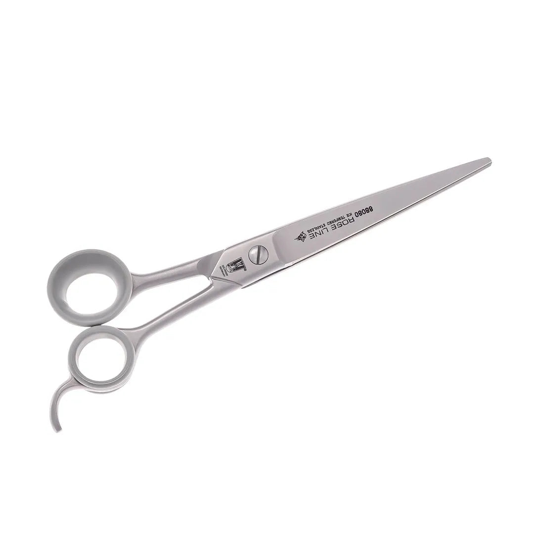 Rose Line 88080 / 88081 Grooming-Schere 8,25" mit Fingerhaken – Satin, Magenta, Purple oder Gold