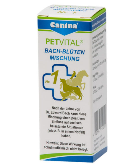 Canina Petvital Bachblüten Mischung,  Bach-Blüten-Therapie für Haustiere, 10 g Globuli