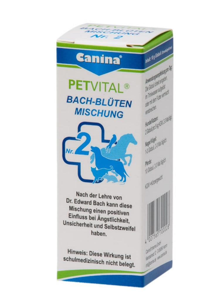 Canina Petvital Bach-Blüten – Globuli für Heimtiere, 7 Mischungen