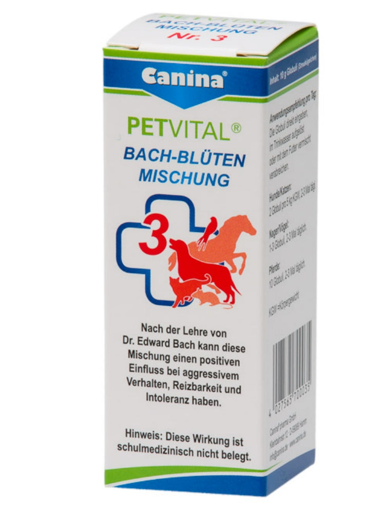 Canina Petvital Bachblüten Mischung,  Bach-Blüten-Therapie für Haustiere, 10 g Globuli