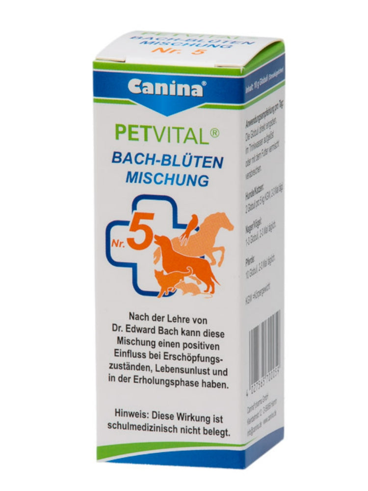 Canina Petvital Bach-Blüten – Globuli für Heimtiere, 7 Mischungen