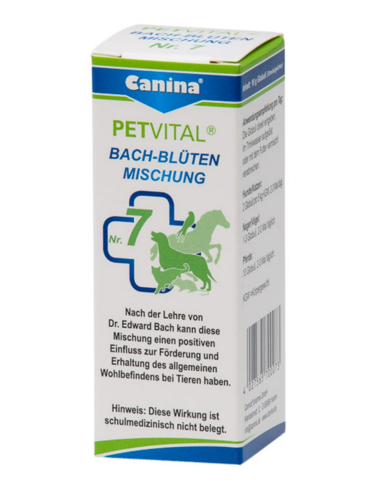 Canina Petvital Bach-Blüten – Globuli für Heimtiere, 7 Mischungen