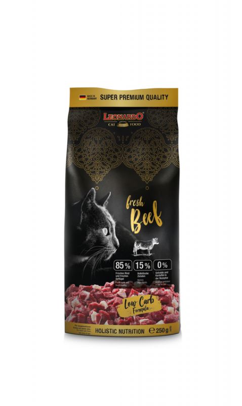 LEONARDO® fresh Beef & Poultry Trockenfutter für Katzen