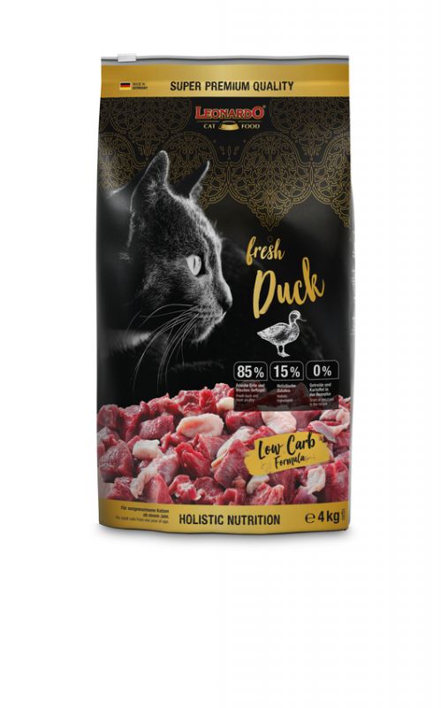 LEONARDO® fresh Duck & Poultry Trockenfutter für Katzen