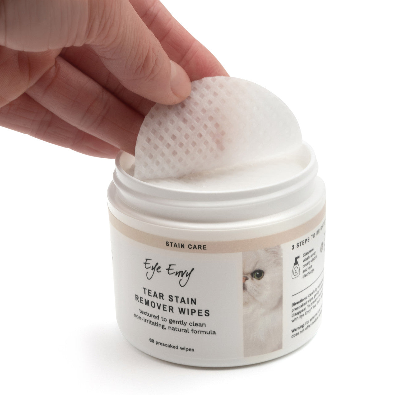 Eye Envy Tear Stain Remover Wipes – Tränenflecken-Entferner Tücher für Hunde & Katzen