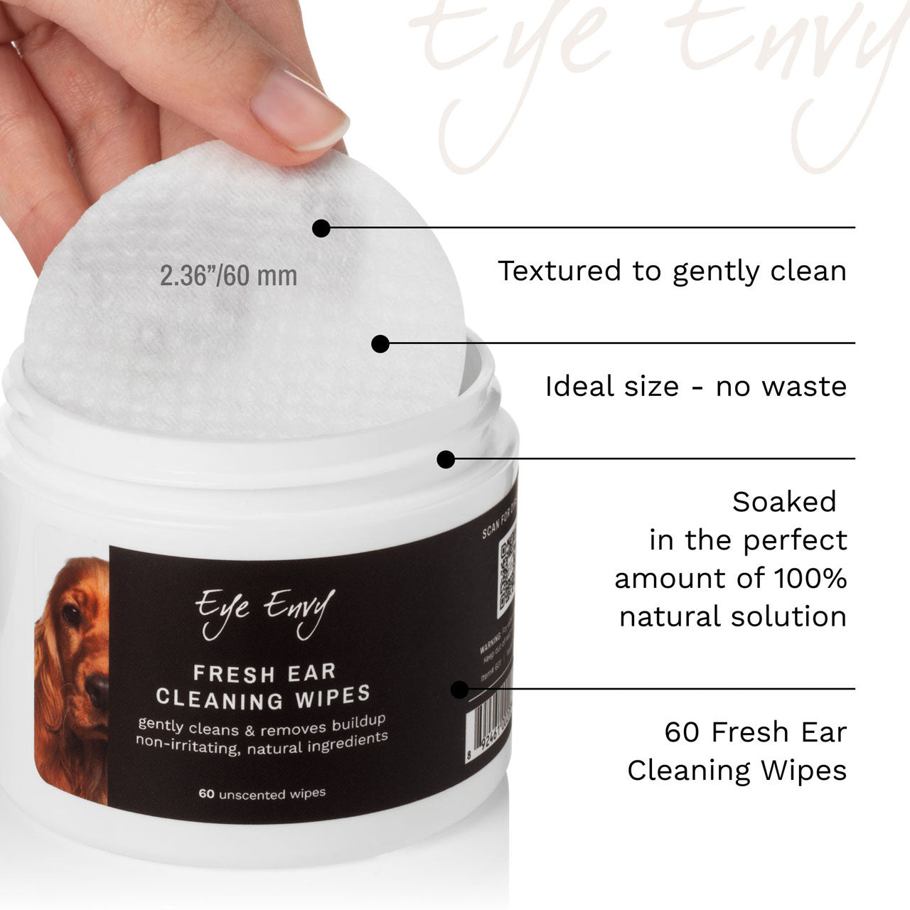 Eye Envy Fresh Ear Cleaning Wipes für Hunde & Katzen