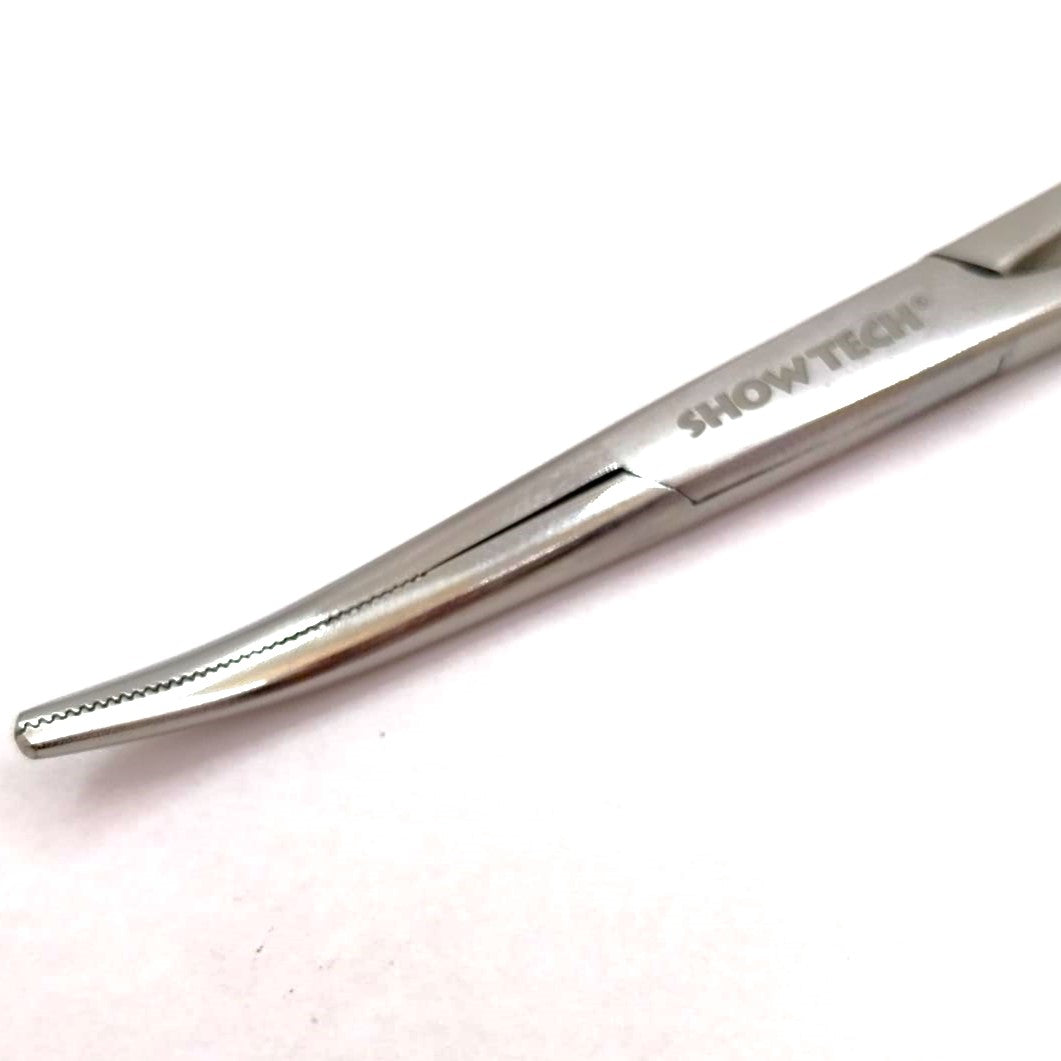 Show Tech Ohrzangen Komfort, Ohren Haarzupfzangen gerade oder gebogen, Edelstahl 16cm