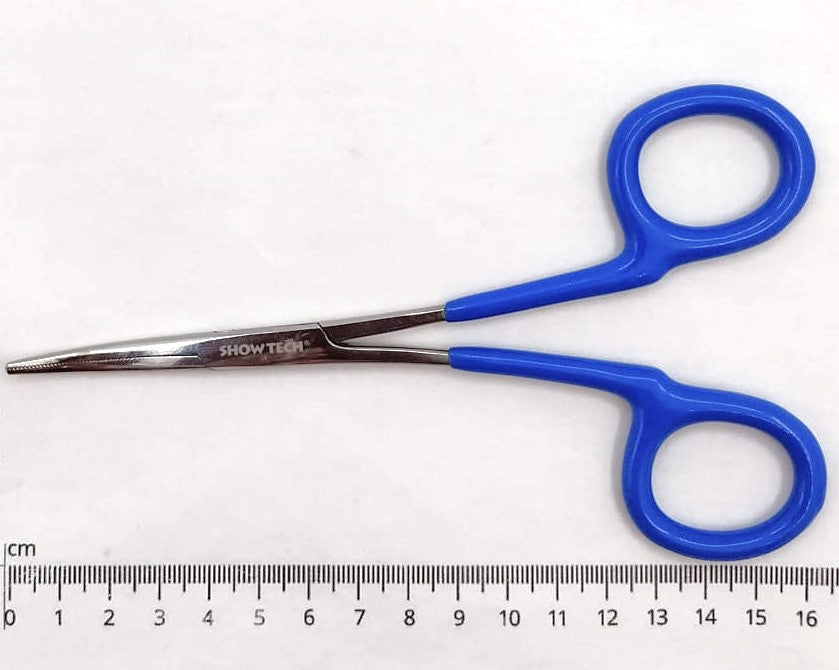 Show Tech Ohrzangen Komfort, Ohren Haarzupfzangen gerade oder gebogen, Edelstahl 16cm