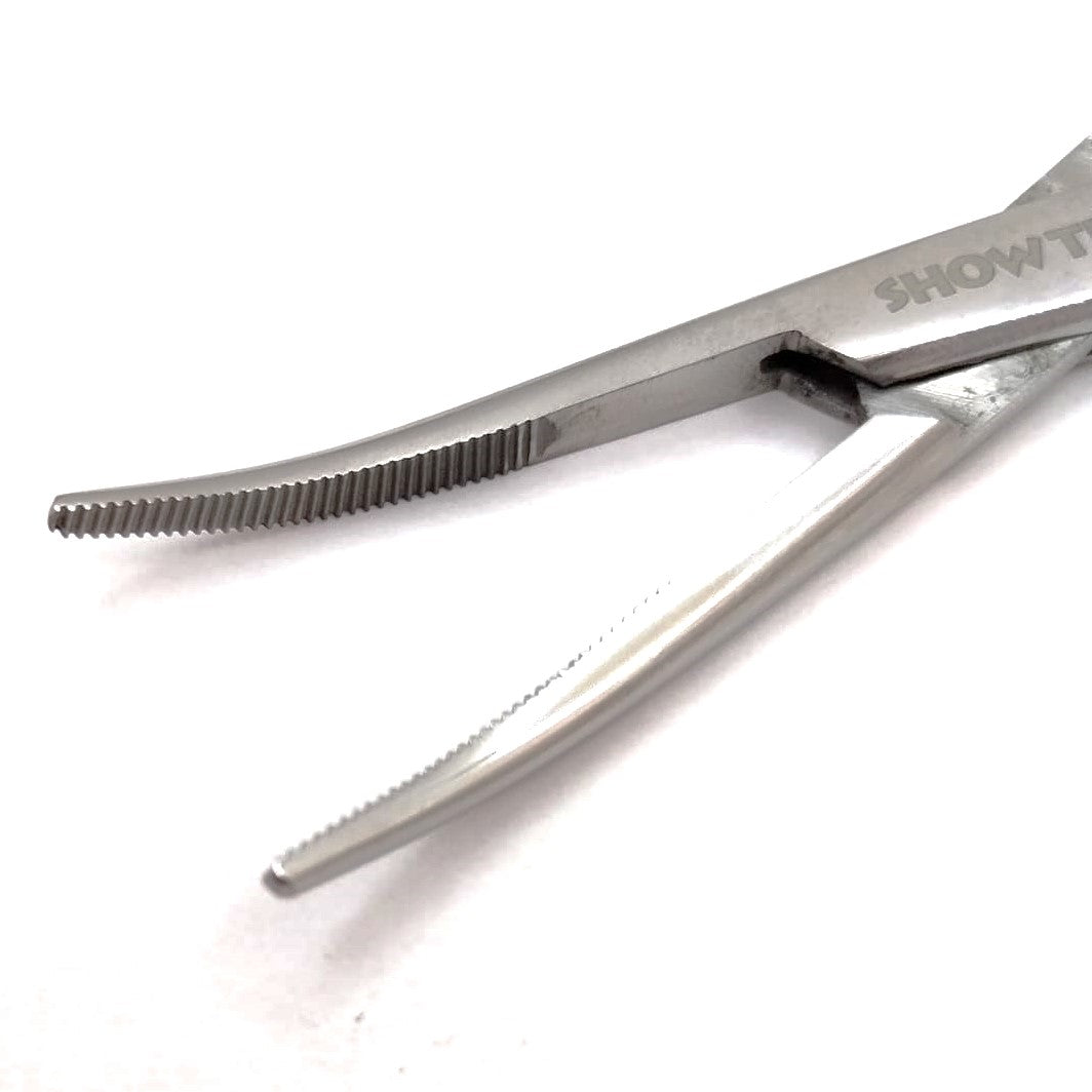 Show Tech Ohrzangen Komfort, Ohren Haarzupfzangen gerade oder gebogen, Edelstahl 16cm