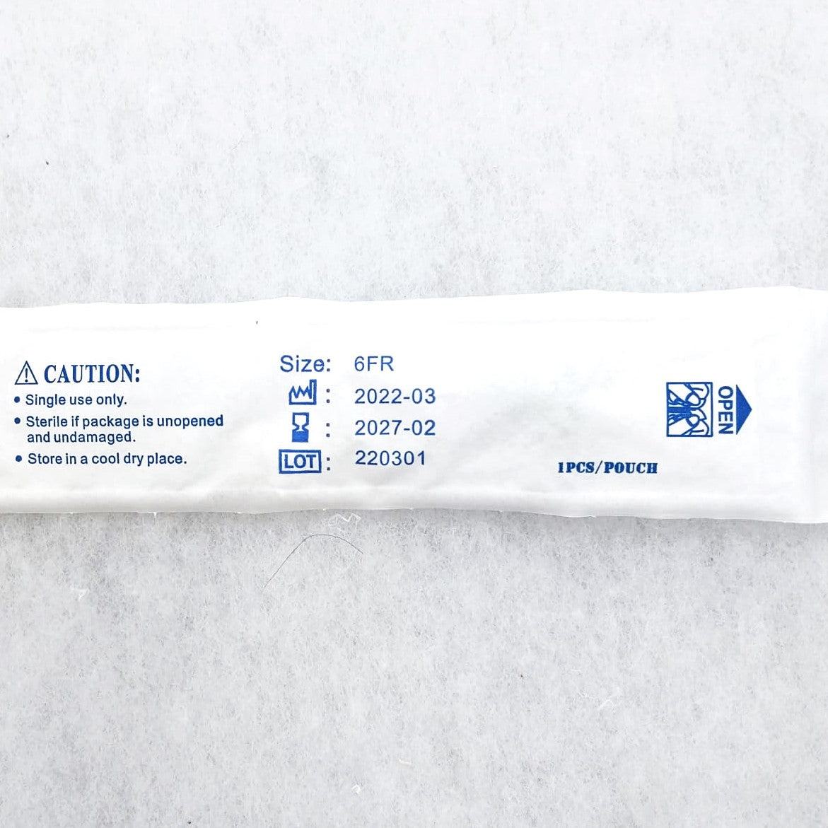 Graduierte Ernährungssonden CH6/6FR aus besonders flexibelem PVC - einzeln steril lang verpackt