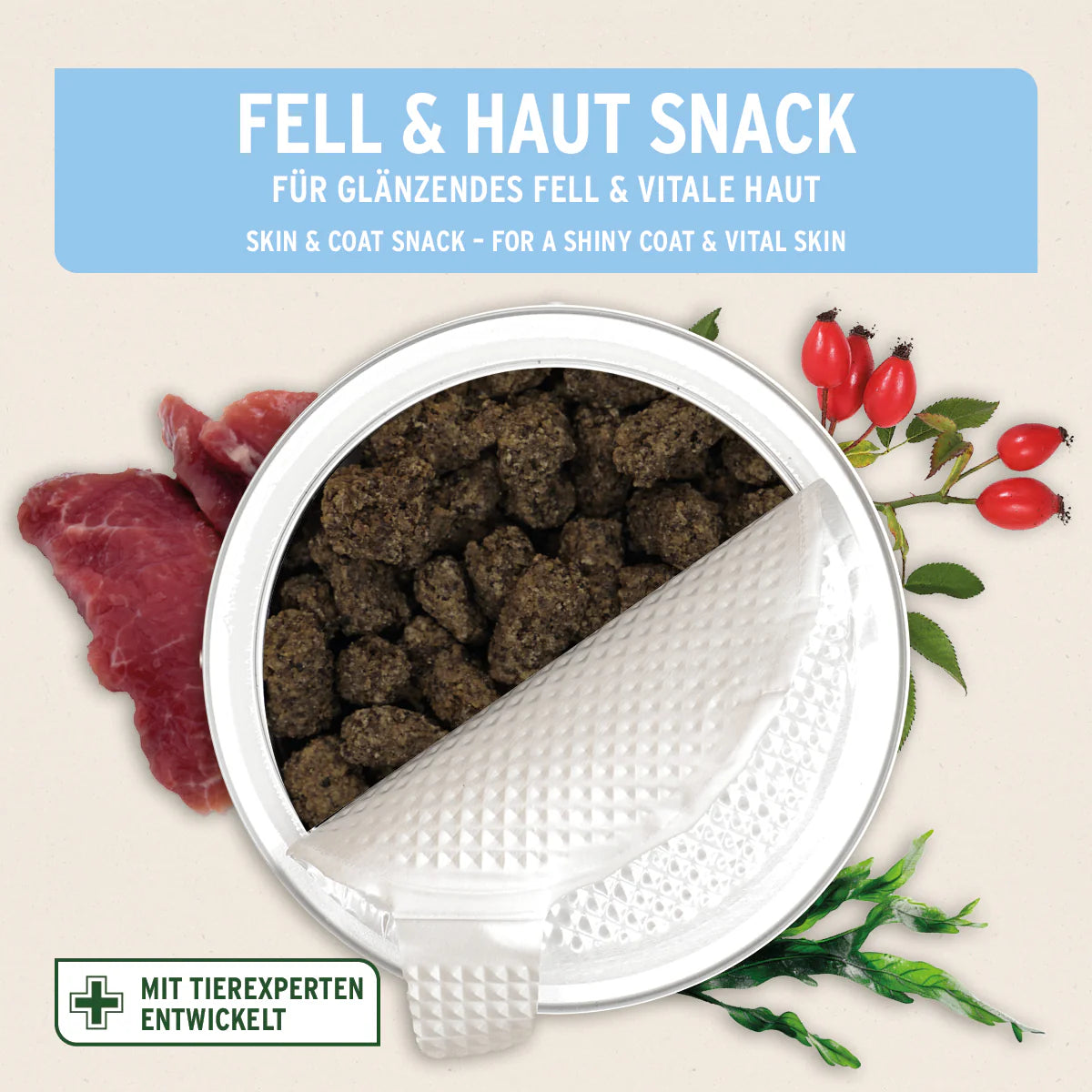 AniForte Fell & Haut Snack für Hunde mit Lamm & Omega 3