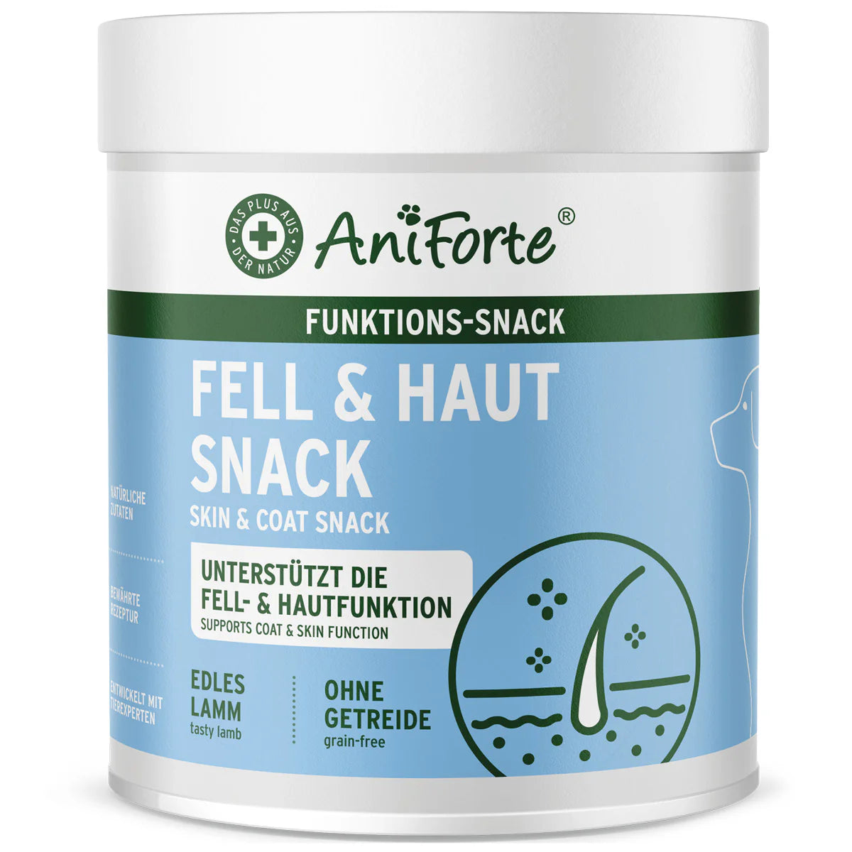 AniForte Fell & Haut Snack für Hunde mit Lamm & Omega 3