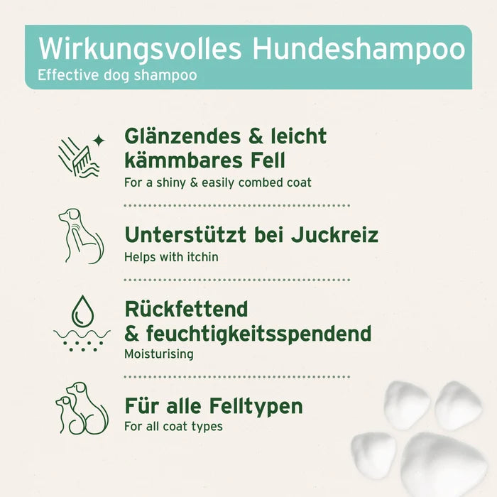 AniForte Neemöl Shampoo mit ätherischem Teebaumöl - bei Juckreiz, für Hunde aller Rassen & Felltypen, 500ml