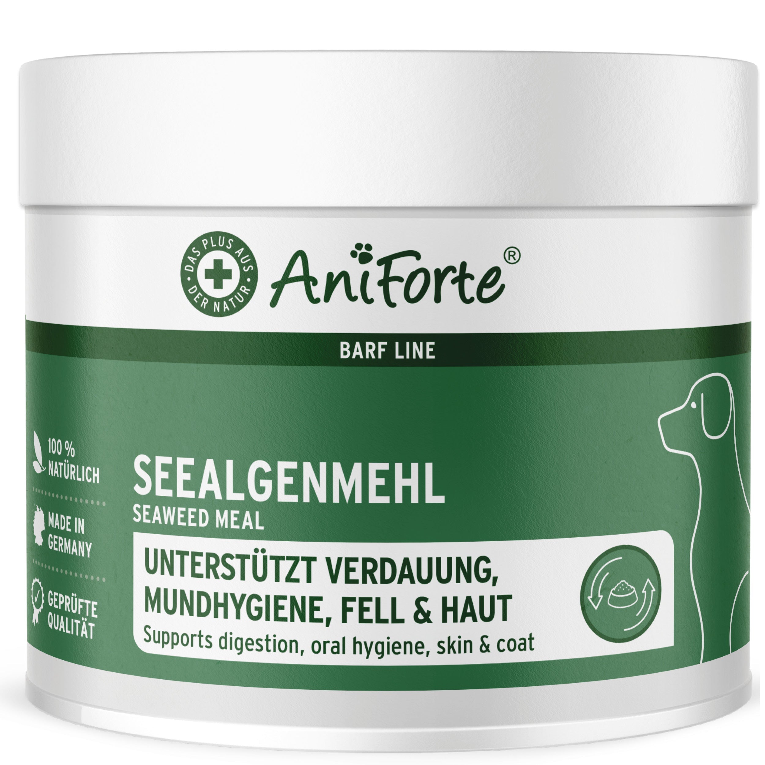 Aniforte BARF-Line Seealgenmehl Mundgesundheit, Fell & Verdauung für Hunde