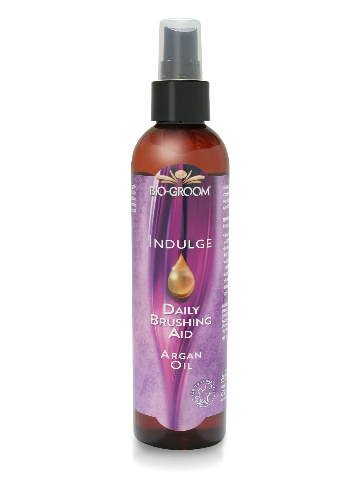 Bio Groom Indulge Serie mit Argan Öl - Shampoo, Conditioner, Spray, Katzenpflege Hundepflege