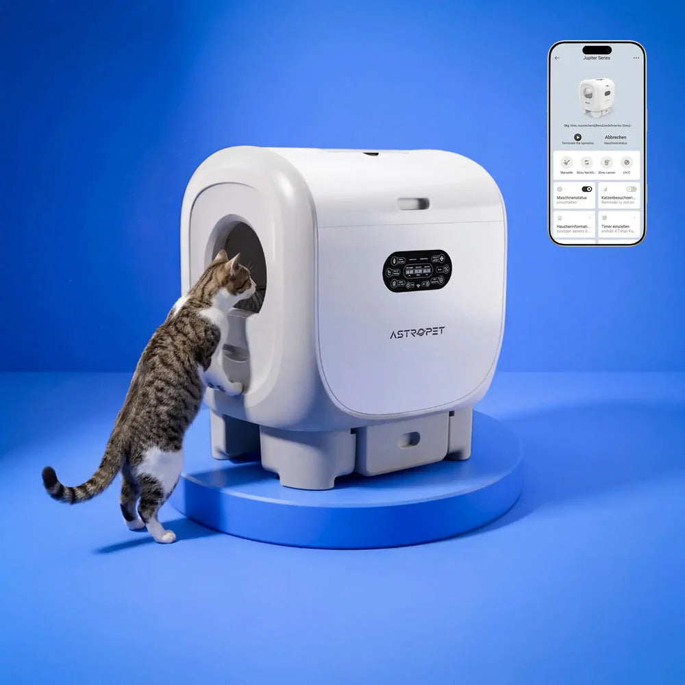 AstroPet Selbstreinigendes Katzenklo Jupiter Pro