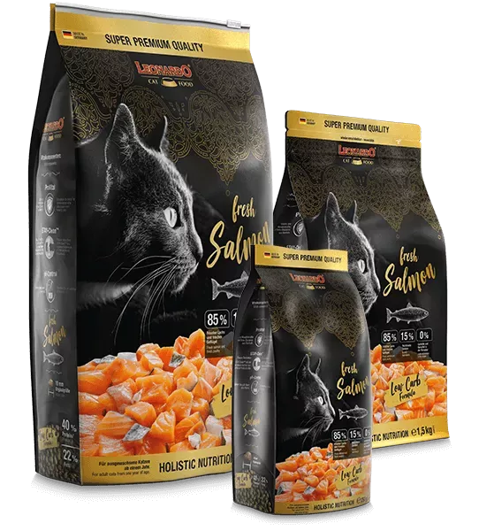 LEONARDO® fresh Salmon & Poultry Trockenfutter für Katzen