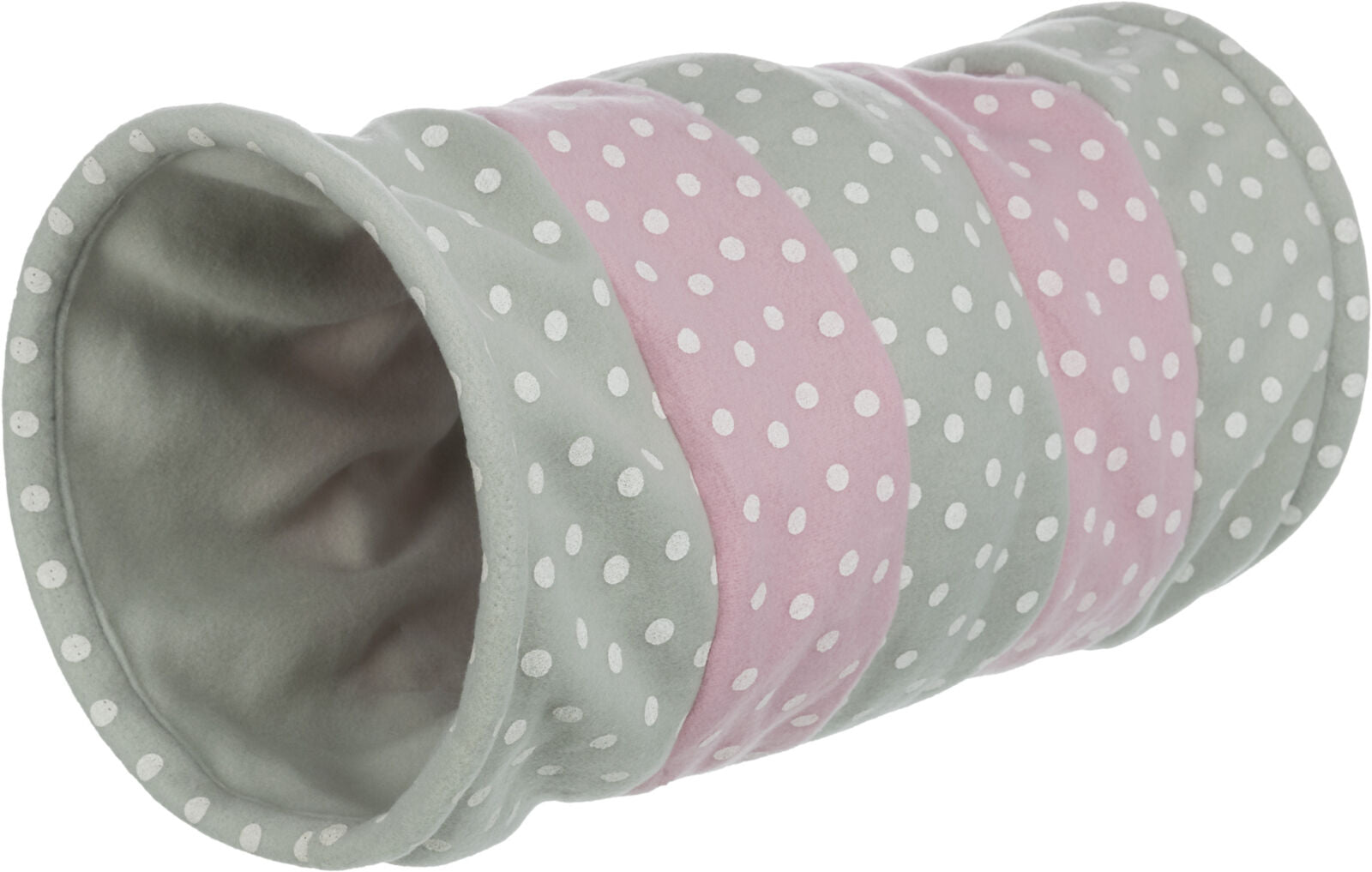 Trixie Spieltunnel Fleece Kuscheliger Tunnel mit Raschelfolie 25x50 cm für Katzen & Welpen