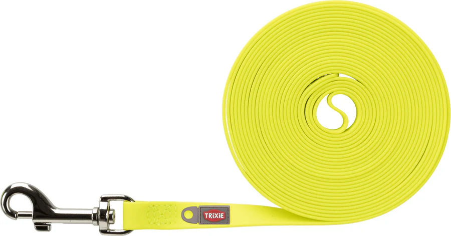 TRIXIE Easy Life Schleppleine – Gurtband, PVC-ummantelt, mit Schlaufe
