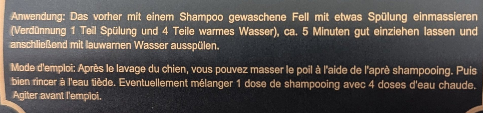 Jean Peau Creme Exclusive – Pflegespülung für volles, hängendes Fell