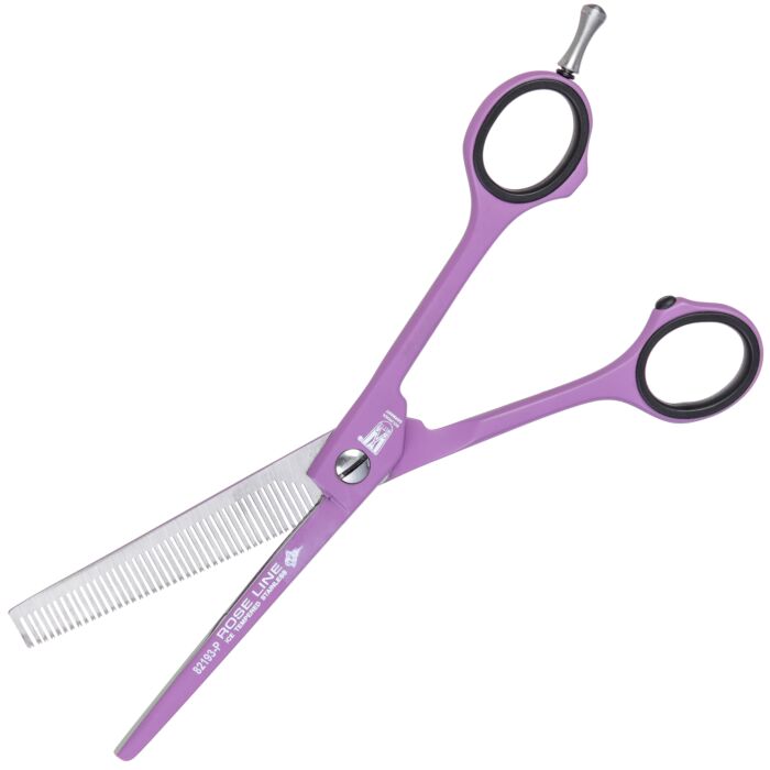Rose Line 82193 Effilierschere 6,5" – 46 Zähne, Satin, Magenta oder Purple