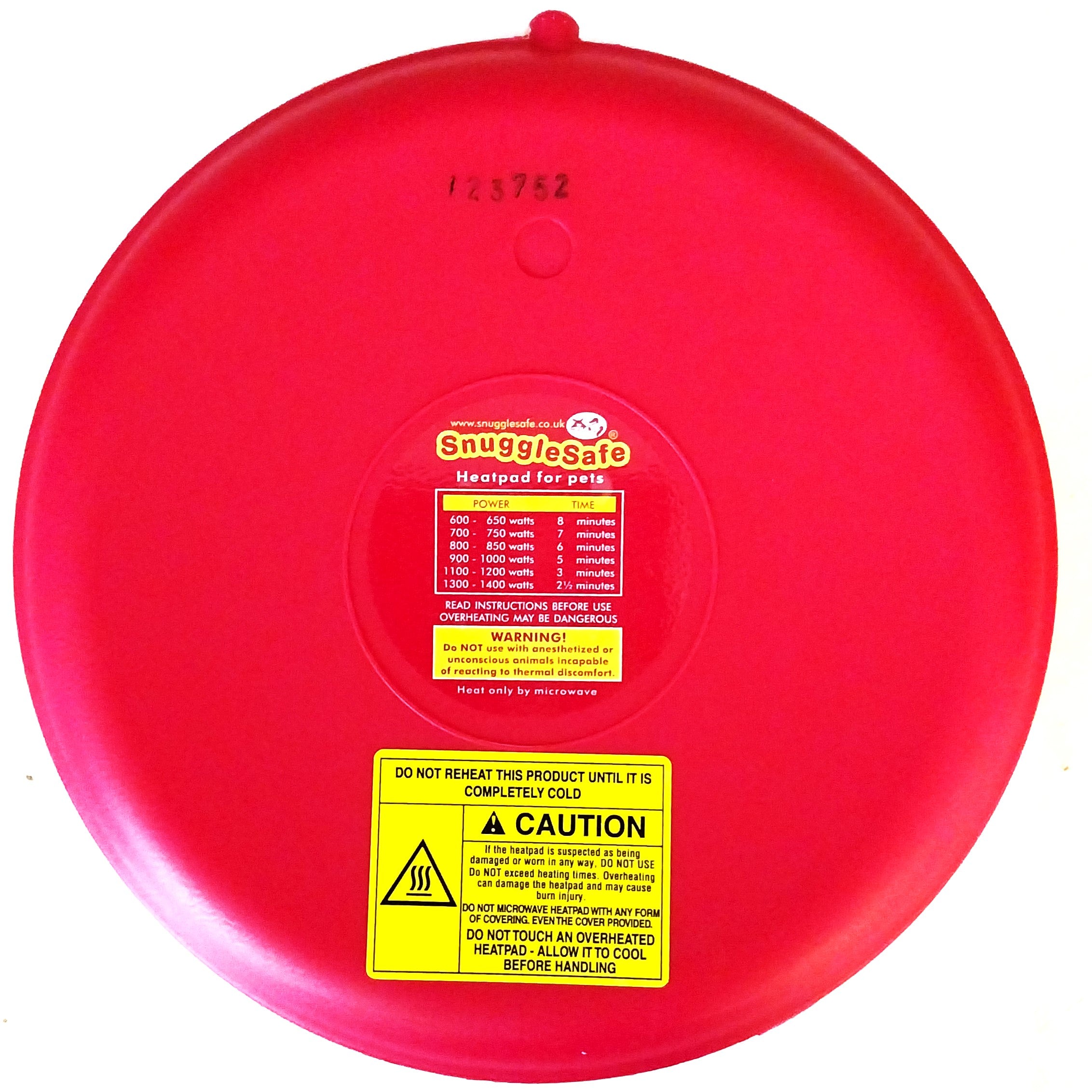 SnuggleSafe Heizkissen – Kabellose Mikrowellen-Wärmeplatte für Haustiere