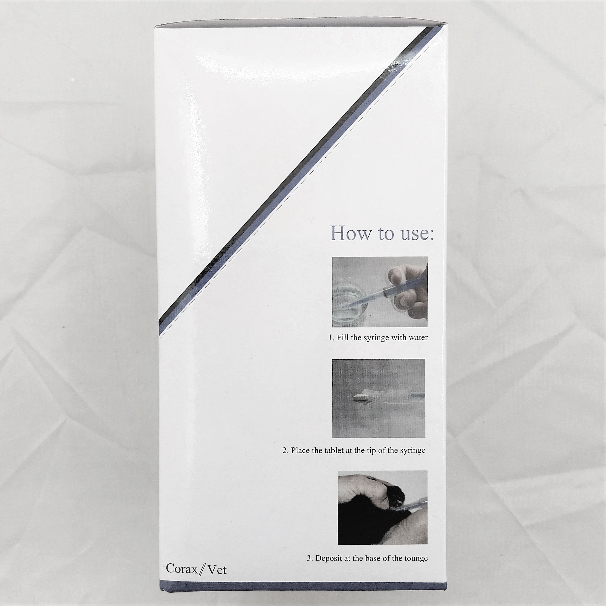 Tabletteneingeber - Corax Vet, mit Wasserspülung, Tablettengeber-Spritze für Haustiere