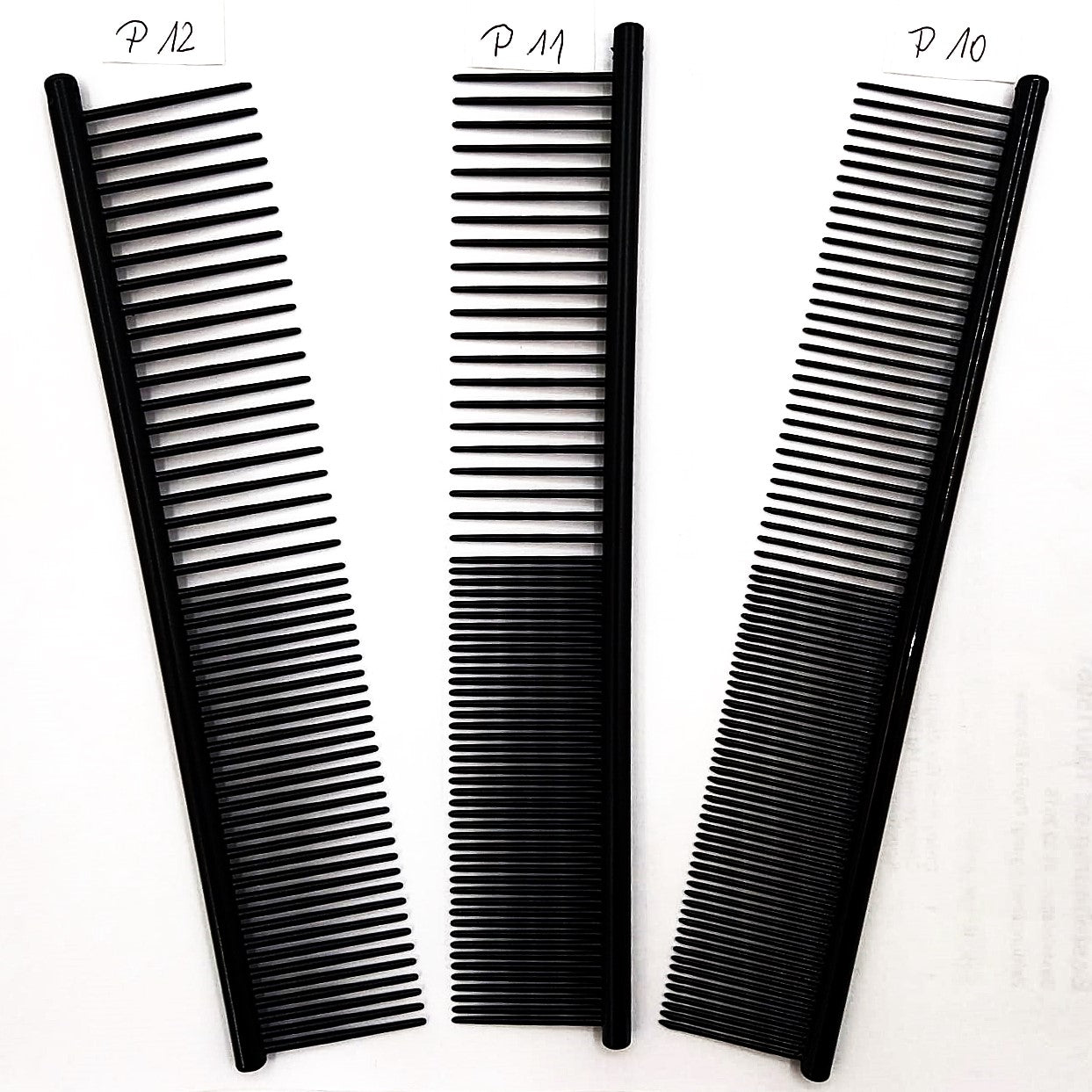 HPP Kombinationskamm P10B Medium/Fein Antihaft-Beschichtung konisch zulaufende Pins, Hundekamm, Katzenkamm