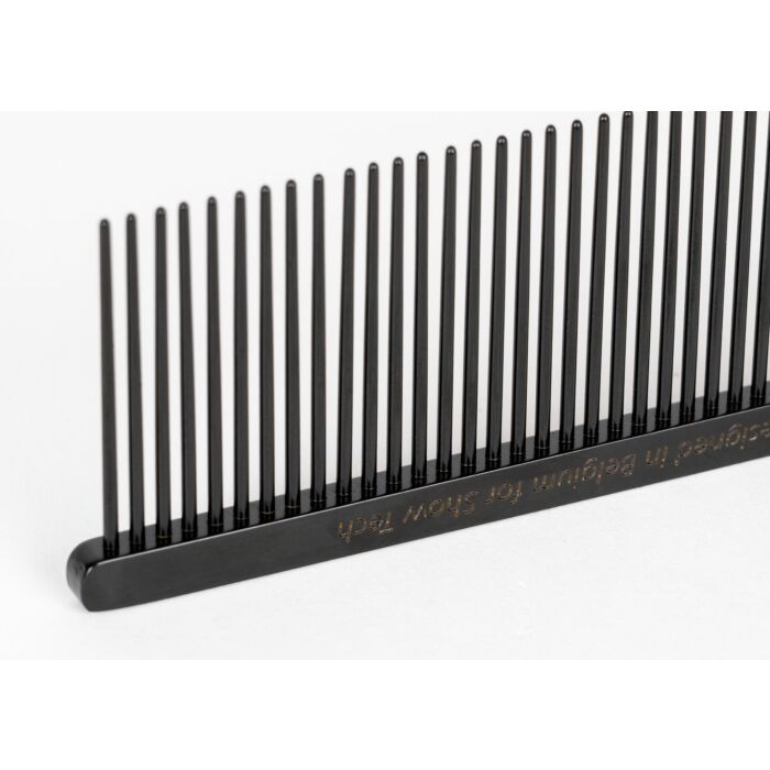Show Tech Greyhond Anti-Static Comb, Combinationskamm fein - grob Teflon beschichtet, 19 cm