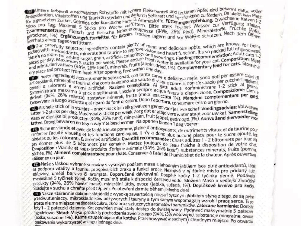 GimCat Superfood Duo-Sticks - Rind & Apfel/Hühnchen & Waldbeere - je 3 Sticks 15g, für alle Katzen