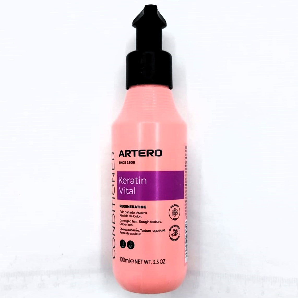 Artero Keratin Vital Conditioner für Tier mit langem seidigen Fell, 100 ml / 650 ml + Pumpe