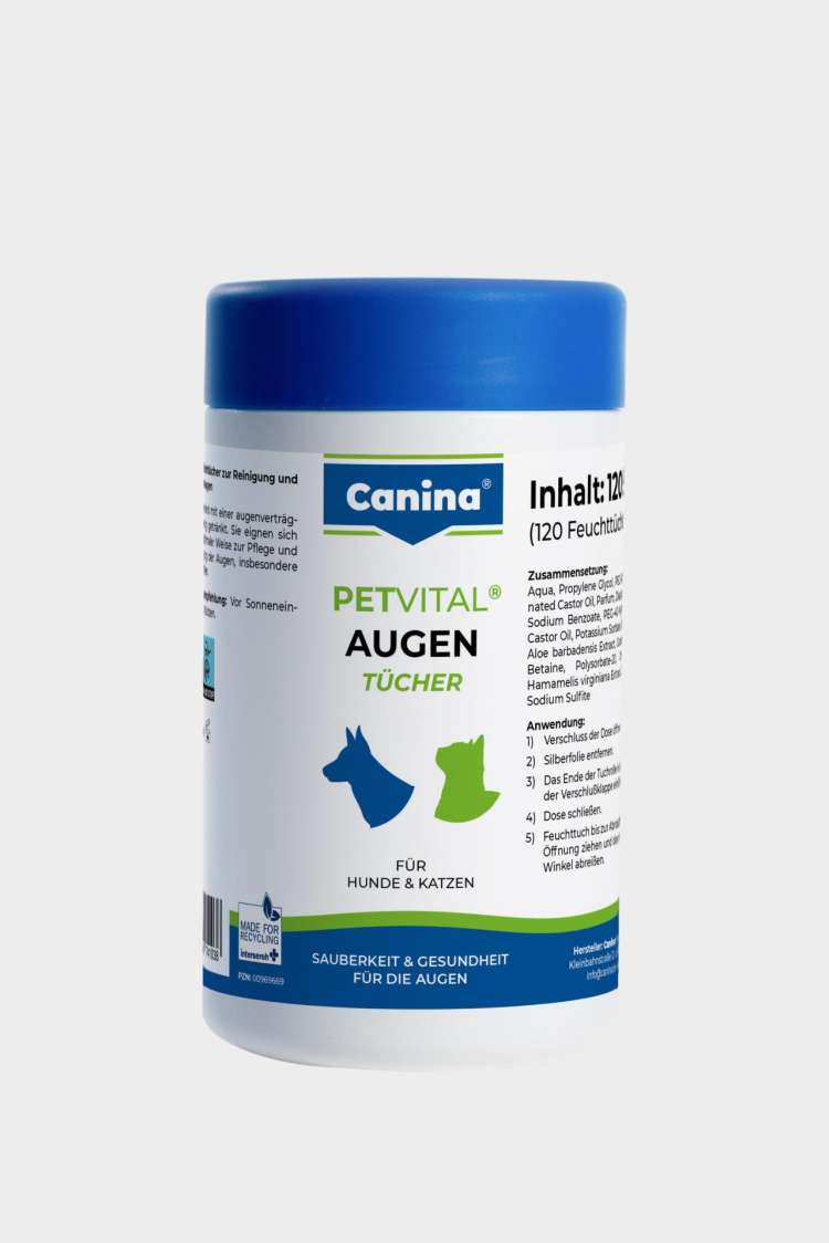 Canina Petvital Augentücher – 120 Stück