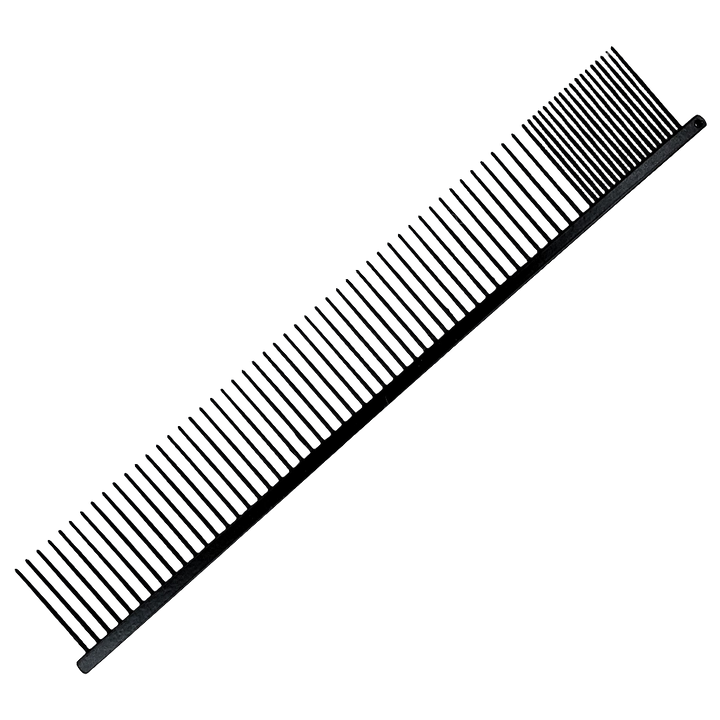 HPP Pudel-Kamm (Poodle-Comb) Teflon beschichtet antistatisch, gob und medium gezahnt, 25 cm lang