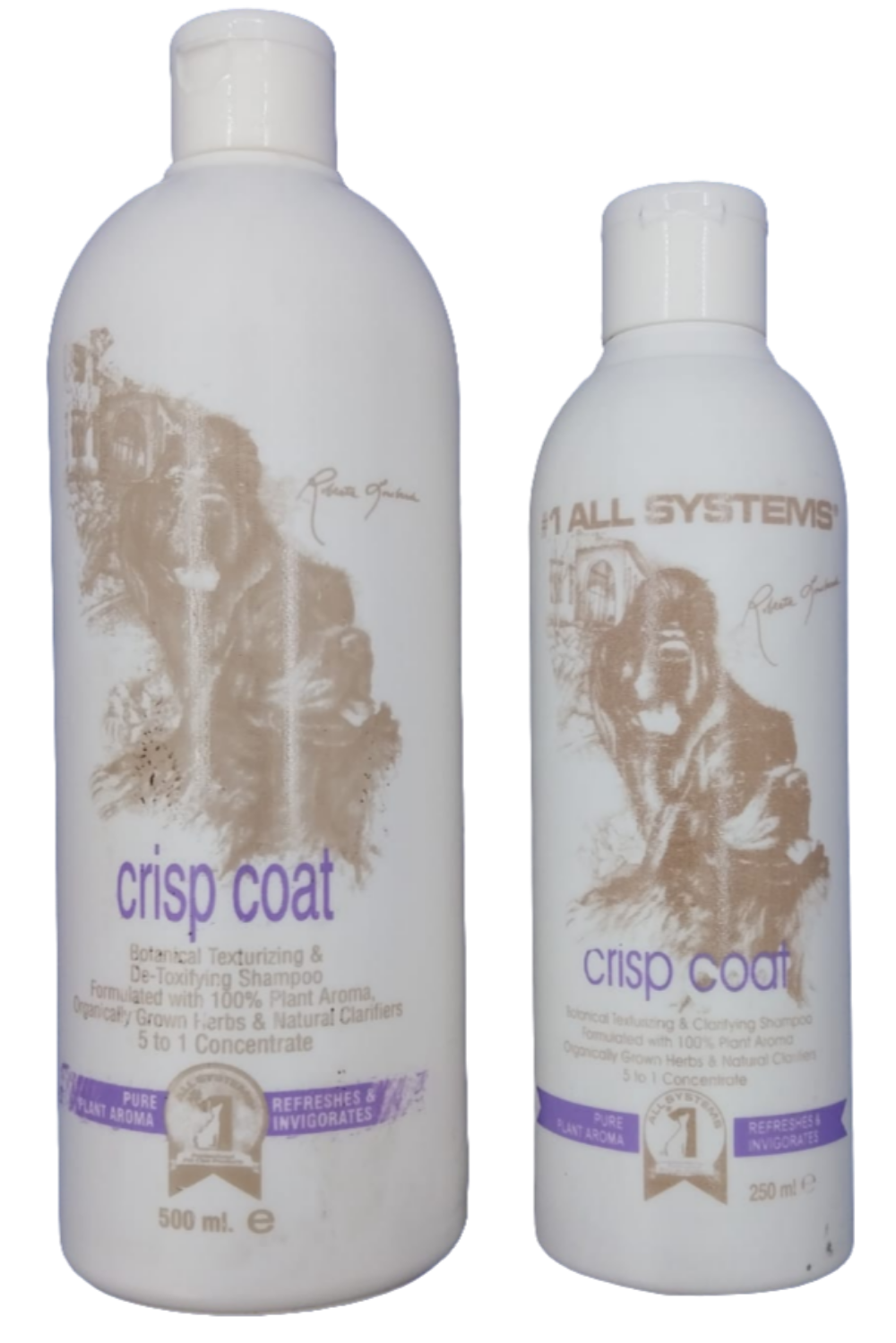 #1 All Systems Crisp Coat Botanical Shampoo für hartes, drahtiges Fell