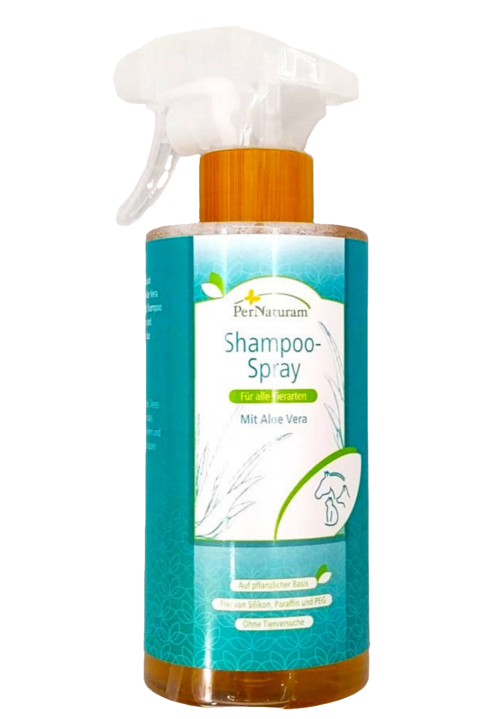 PerNaturam Shampoo-Spray mit Aloe Vera, Malvenextrakt und Arganöl, für alle Tierarten
